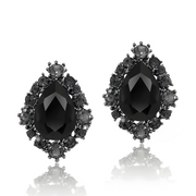 Boucles d'oreilles Obsidienne - Énigme Volcanique Fascinante | Bijoux Chakra