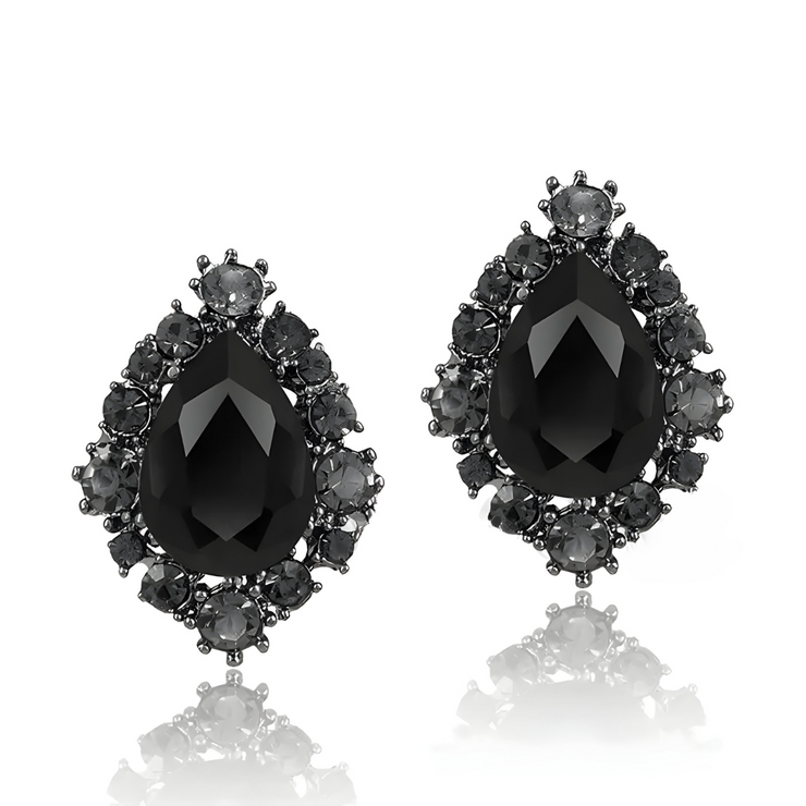 Boucles d'oreilles Obsidienne - Énigme Volcanique Fascinante | Bijoux Chakra