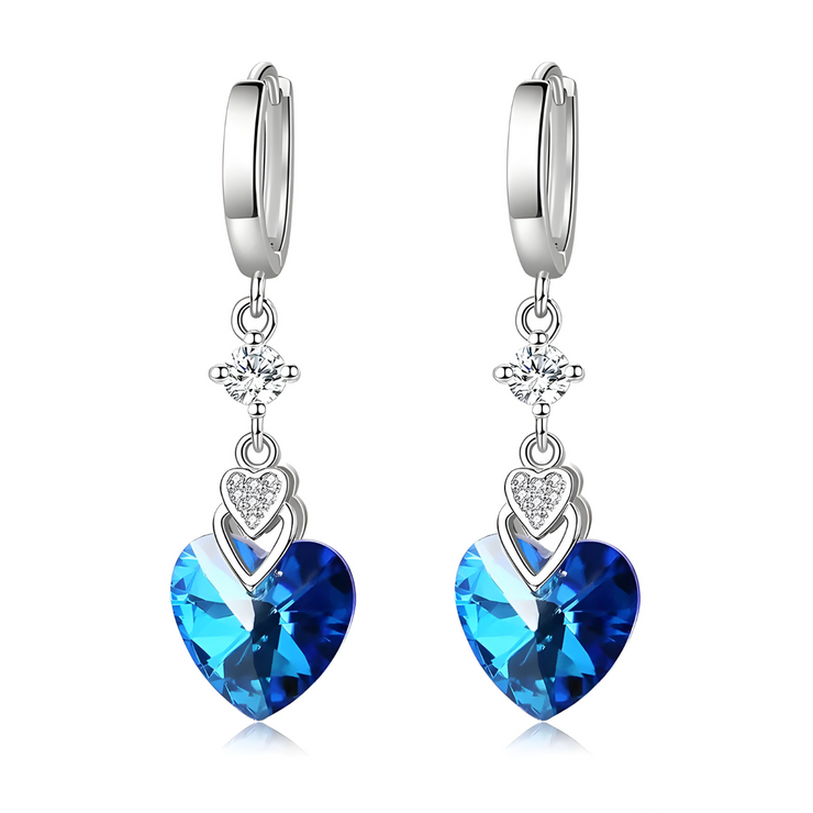 Boucles d'oreilles Aigue Marine - Éclatantes Étoiles Marines | Bijoux Chakra