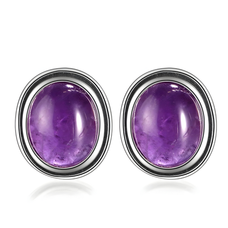 Boucles d’oreilles Améthyste - Éclat Lilas | Bijoux Chakra