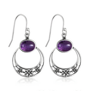Boucles d'oreilles Améthyste - Brillance Violette | Bijoux Chakra