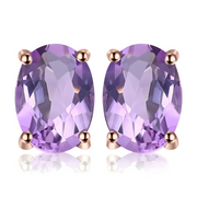 Boucles d’Oreilles en Améthyste - Éclat Fleur d’Améthyste | Bijoux Chakra