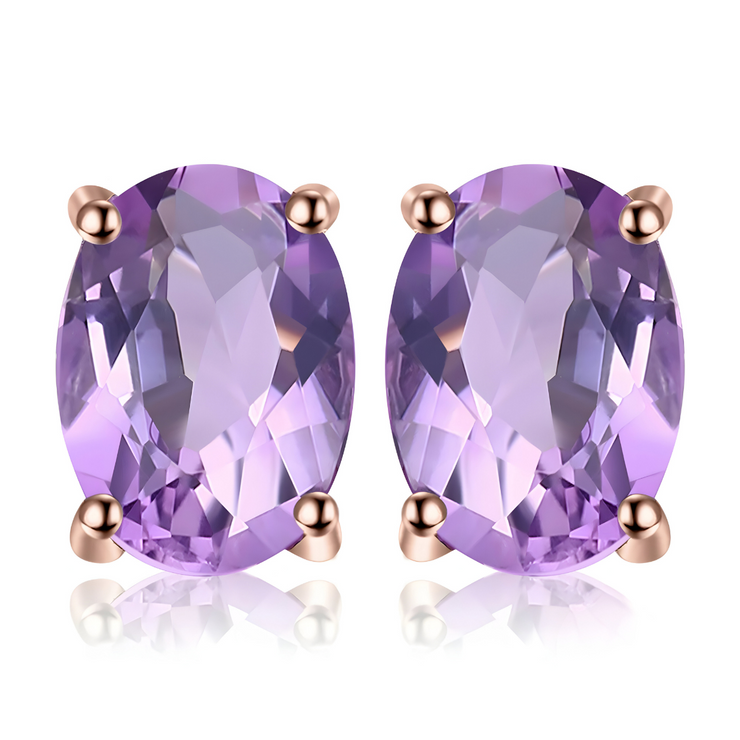 Boucles d’Oreilles en Améthyste - Éclat Fleur d’Améthyste | Bijoux Chakra
