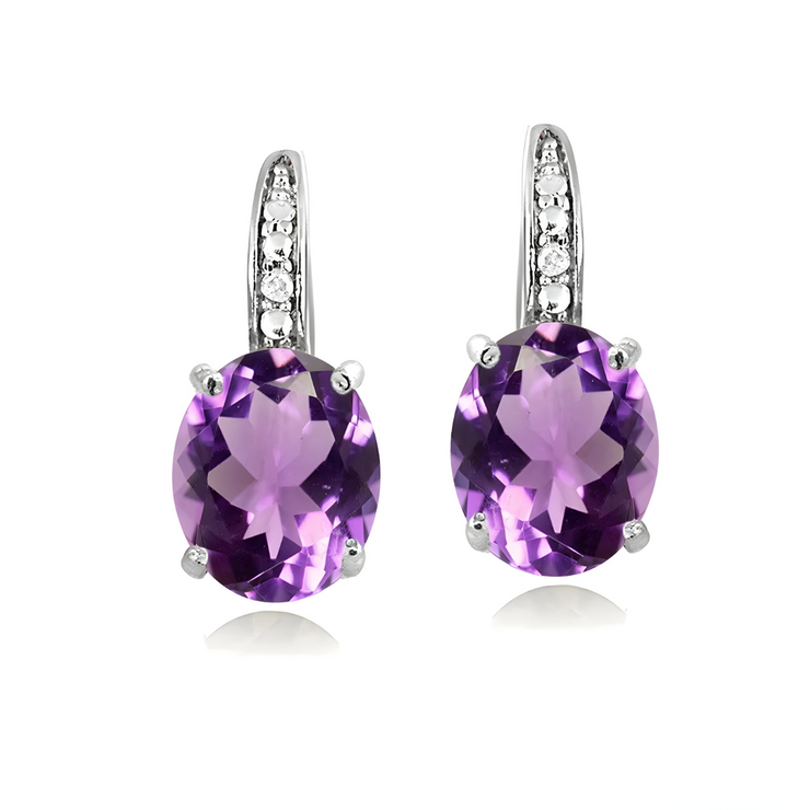 Boucles d'Oreilles Éblouissantes en Améthyste - Éclat Violette | Bijoux Chakra