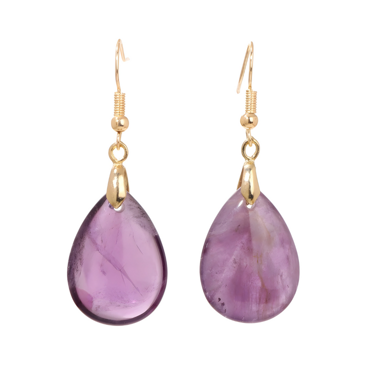 Boucles d'oreilles Améthyste - Éclats Envoûtants | Bijoux Chakra