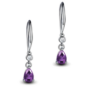 Boucles d’oreilles Éblouissantes en Améthyste - Rêve d'Améthyste | Bijoux Chakra