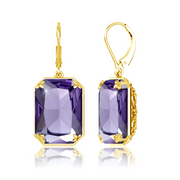 Boucles d'Oreilles Améthyste - Éclatante Sérénité Violette | Bijoux Chakra