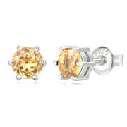 Boucles d'Oreilles Citrine - Éclatantes Gouttes de Soleil | Bijoux Chakra