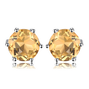 Boucles d'oreilles Citrine - Éclat Doré Radieux | Bijoux Chakra