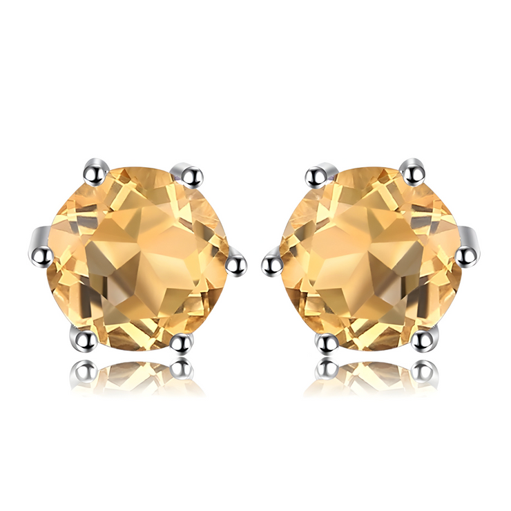 Boucles d'oreilles Citrine - Éclat Doré Radieux | Bijoux Chakra