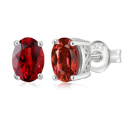 Boucles d'oreilles Grenat - Brillance Rubis | Bijoux Chakra