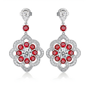 Boucles d'oreilles Grenat - Éclats de Vin précieux | Bijoux Chakra