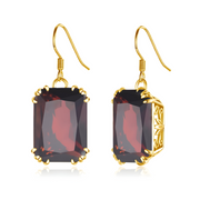 Boucles d'oreilles Grenat - Rouge Enigmatique | Bijoux Chakra