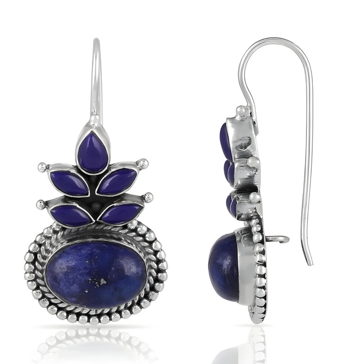 Boucles d'Oreilles Lapis Lazuli - Éclat Céleste | Bijoux Chakra