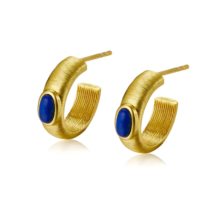 Boucles d'Oreilles Lapis Lazuli - Éclat Nocturne | Bijoux Chakra