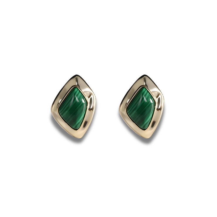 Boucles d'oreilles envoûtantes - Élégance Malachite | Bijoux Chakra