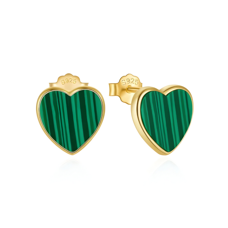 Boucles d'Oreilles Éclatantes en Malachite - Rêverie Émeraude | Bijoux Chakra