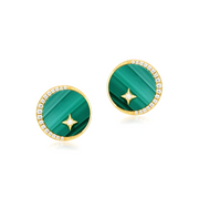 Boucles d'oreilles Malachite - Joyau Envoûtant de la Forêt | Bijoux Chakra