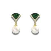 Créoles en Malachite - Vert Hypnotisant | Bijoux Chakra