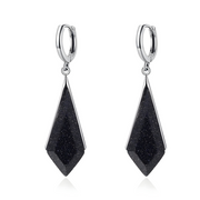 Boucles d'Oreilles Éblouissantes en Obsidienne - L'Élégance Nocturne | Bijoux Chakra