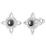 Boucles d'oreilles Obsidienne - Éclats Enigmatiques | Bijoux Chakra