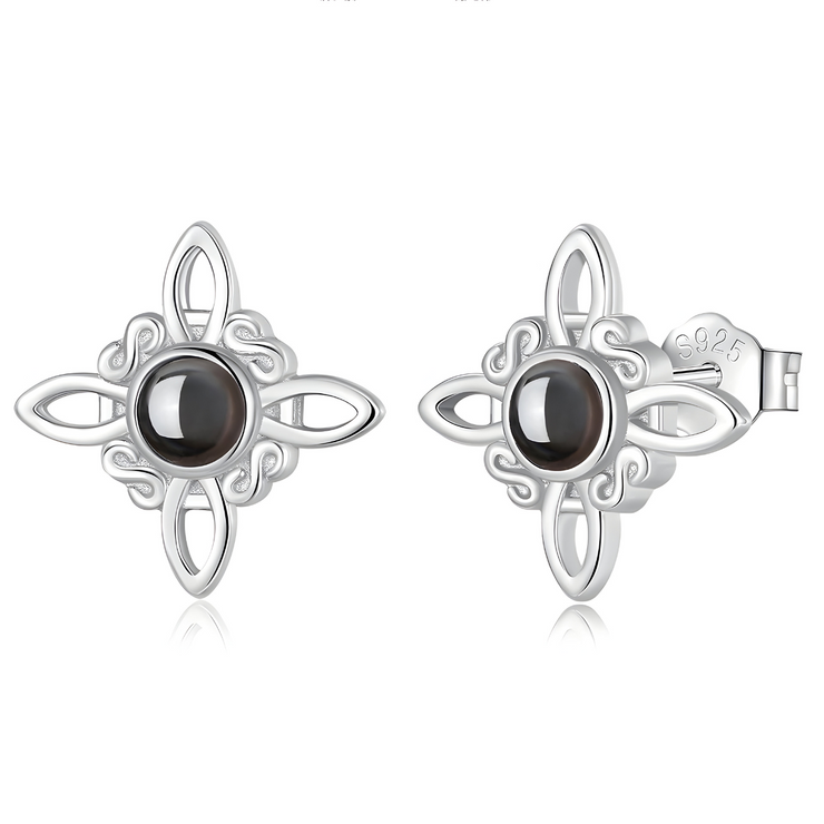 Boucles d'oreilles Obsidienne - Éclats Enigmatiques | Bijoux Chakra