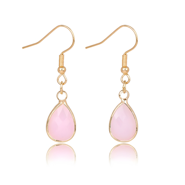 Éclatantes Boucles d'Oreilles en Quartz Rose - Pure Clarté | Bijoux Chakra