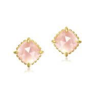 Boucles d'oreilles Quartz Rose - Éclats Apaisants de Cristaux | Bijoux Chakra