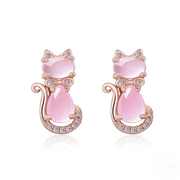 Boucles d'oreilles envoûtantes en Quartz Rose - Éclats de Lumière | Bijoux Chakra