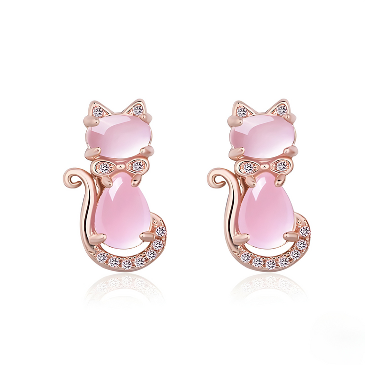 Boucles d'oreilles envoûtantes en Quartz Rose - Éclats de Lumière | Bijoux Chakra