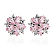 Éblouissantes Boucles d'Oreilles en Quartz Rose - Reflets de Givre | Bijoux Chakra