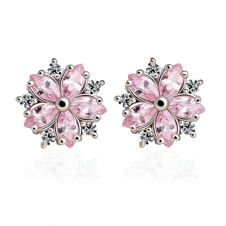 Éblouissantes Boucles d'Oreilles en Quartz Rose - Reflets de Givre | Bijoux Chakra