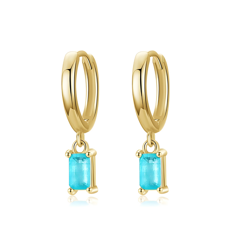 Boucles d'oreilles en Tourmaline - Éclat Minéral Harmonieux | Bijoux Chakra