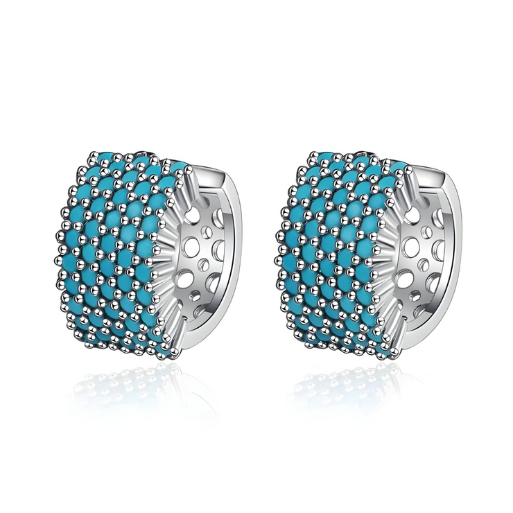 Boucles d'oreilles Turquoise - Éclatante Beauté Azur | Bijoux Chakra