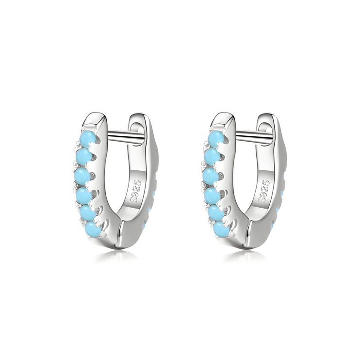 Éblouissantes Boucles d'Oreilles Turquoise - Perles de l'Océan | Bijoux Chakra