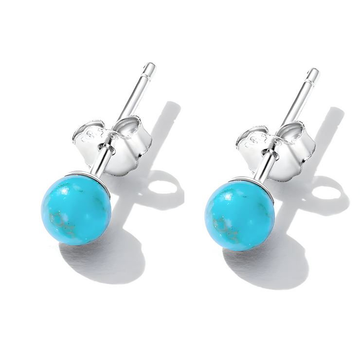 Élégantes Boucles d'Oreilles Turquoise - Gemme des Cieux | Bijoux Chakra