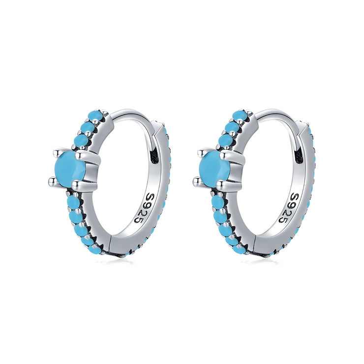 Boucles d'oreilles Turquoise - Éclat Marin Vibrant | Bijoux Chakra