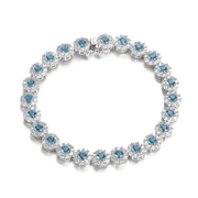 Bracelet Éclatant en Perles d'Aigue-Marine - Prisme d'Eau | Bijoux Chakra