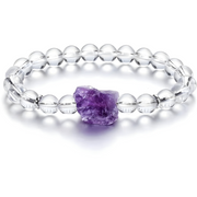 Bracelet envoûtant en Améthyste - Aurore Brumeuse | Bijoux Chakra