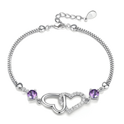 Bracelet envoûtant d'Améthyste - Élégance Violet | Bijoux Chakra