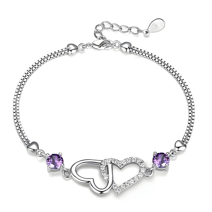 Bracelet envoûtant d'Améthyste - Élégance Violet | Bijoux Chakra