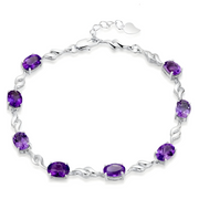 Bracelet Améthyste - Brillance Nocturne | Bijoux Chakra