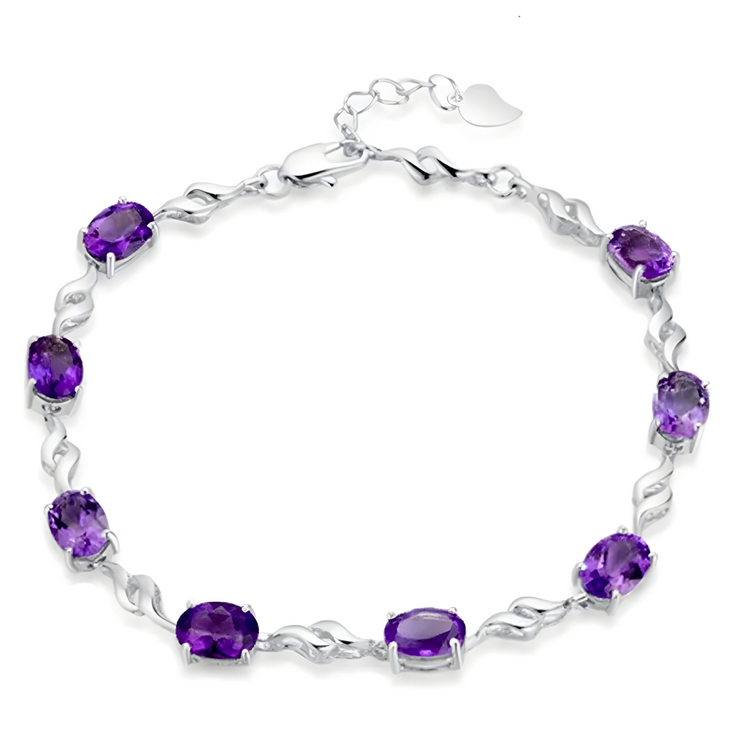 Bracelet Améthyste - Brillance Nocturne | Bijoux Chakra