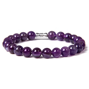 Bracelet Captivant en Améthyste - Violet Resplendissant | Bijoux Chakra