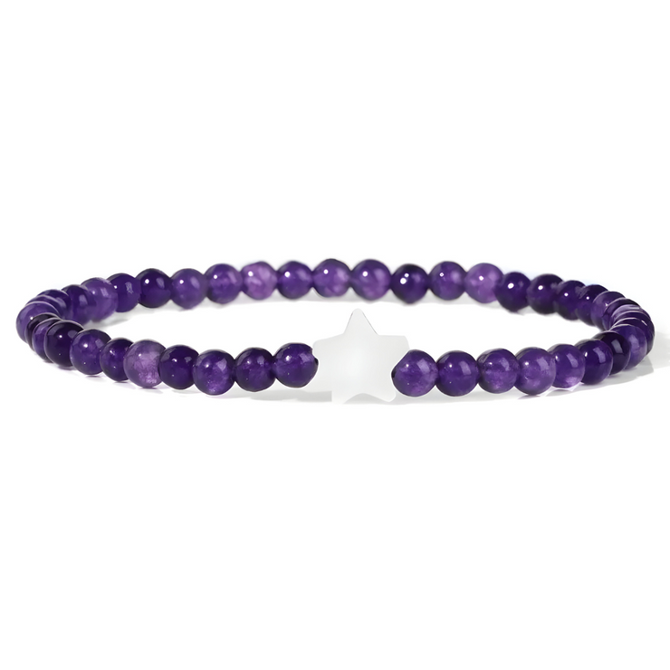 Bracelet Améthyste - Éclat Lilas Intemporel | Bijoux Chakra