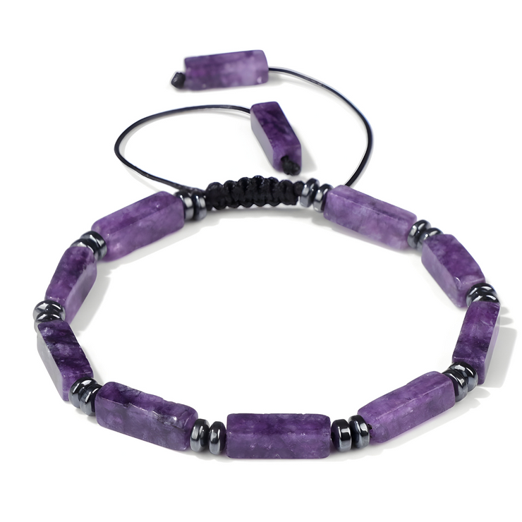 Bracelet Éblouissant en Améthyste - Éclat Lilas | Bijoux Chakra