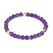 Bracelet en Véritable Améthyste - Éclat Mystique | Bijoux Chakra
