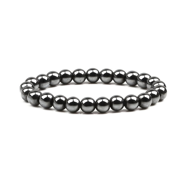 Bracelet Hématite - Éclat d’Ébène Distinctif | Bijoux Chakra