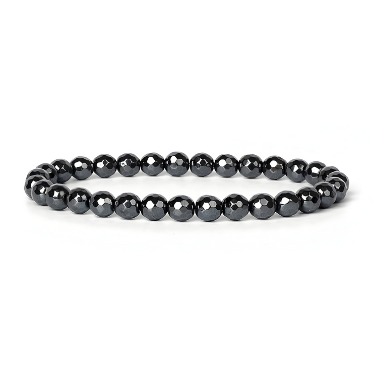 Bracelet Hématite - Éclat Radieux d'Ombre | Bijoux Chakra