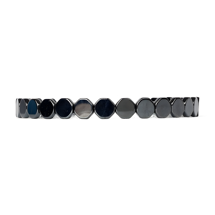 Bracelet Éblouissant en Hématite - Voile d’Ombre | Bijoux Chakra